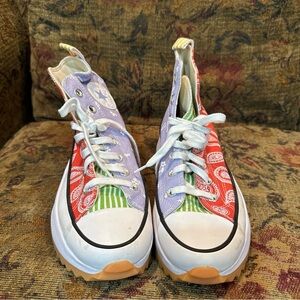 Paisley Print Converse All Star High-Top Sneakers